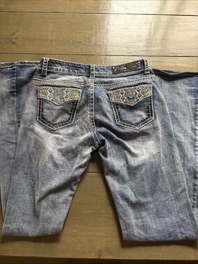 y2k women’s embellished jeans